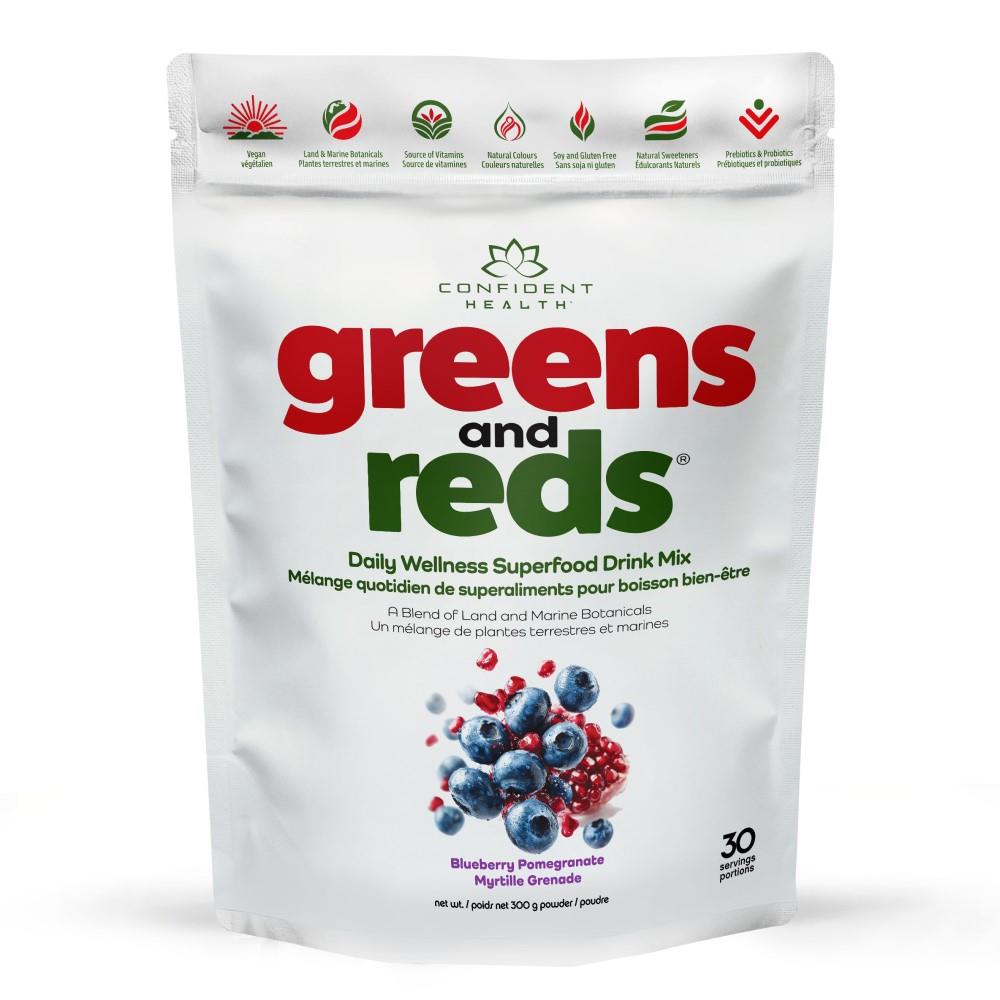 GREENS AND REDS DRINK MIX - BLUEBERRY POMEGRANATE / 300g