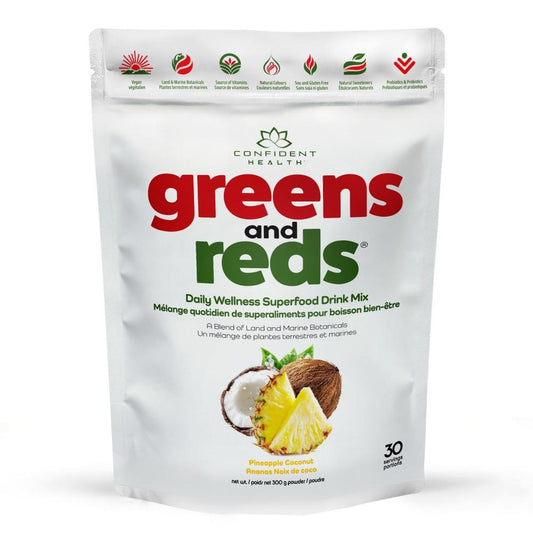 GREENS AND REDS DRINK MIX - PINEAPPLE COCONUT / 300g