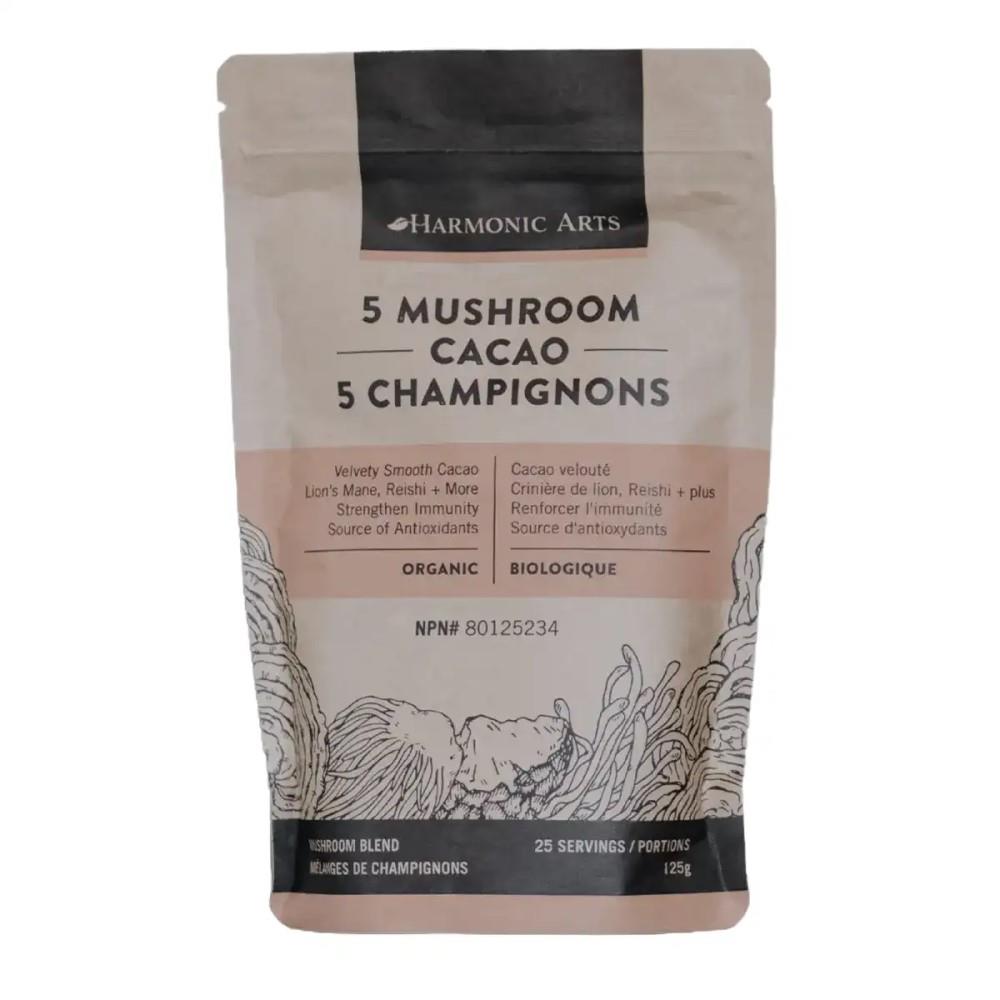 HARMONICS ARTS 5 MUSHROOM CACAO HERBAL LATTE - 125g