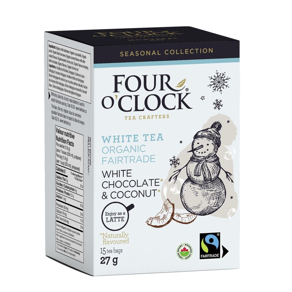 WHITE CHOCOLATE & COCONUT WHITE TEA - 15 TEA BAGS