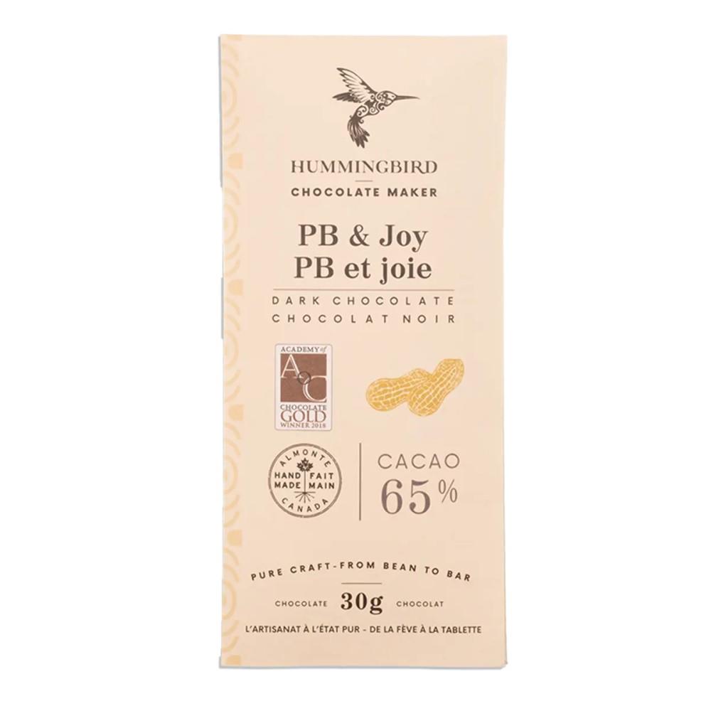 DARK CHOCOLATE BAR - PB & JOY / 30g