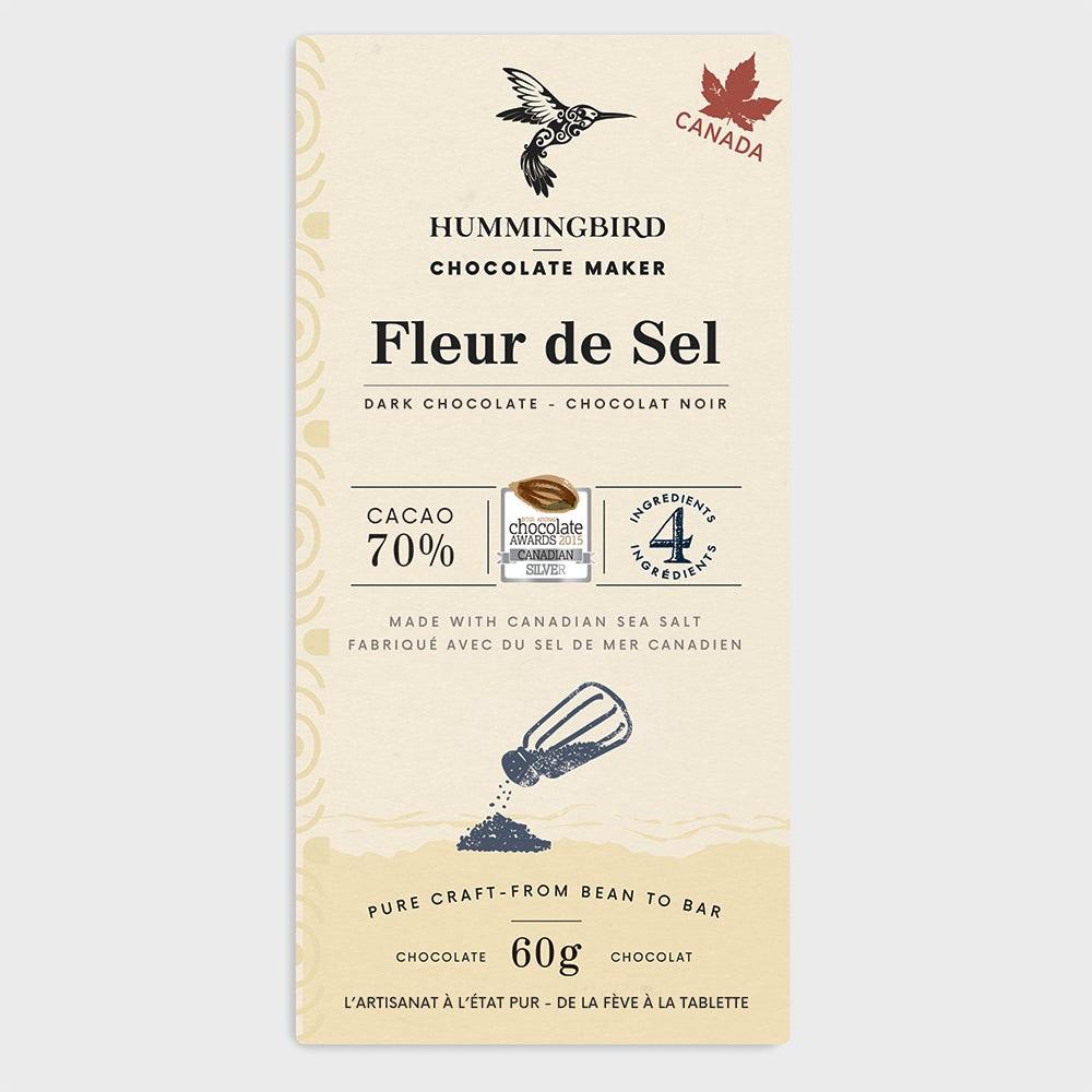 DARK CHOCOLATE BAR - FLEUR DE SEL / 60g