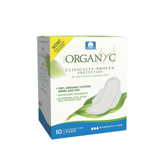 ORGANYC PADS MODERATE FLOW 10PADS