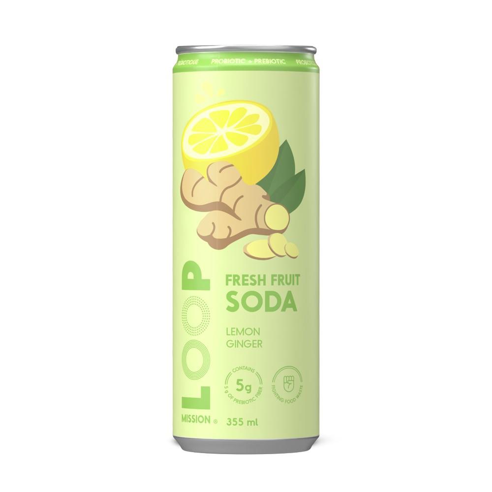 PROBIOTIC SODA - LEMON GINGER / 355ml