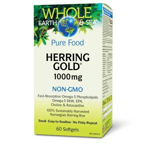 Whole Earth & Sea Herring Gold, 1000mg - 60 Softgels