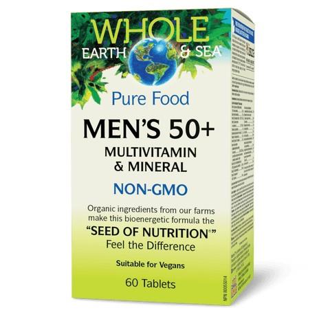 Whole Earth & Sea Men's 50+ Multivitamin & Mineral, 60 Tabs