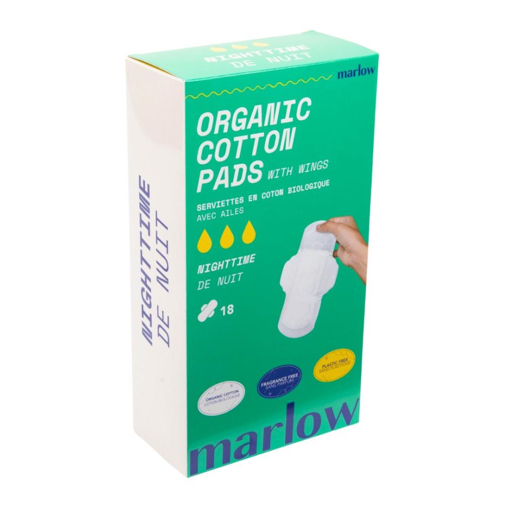 MARLOW COTTON PADS NIGHTTIME - 18 PADS