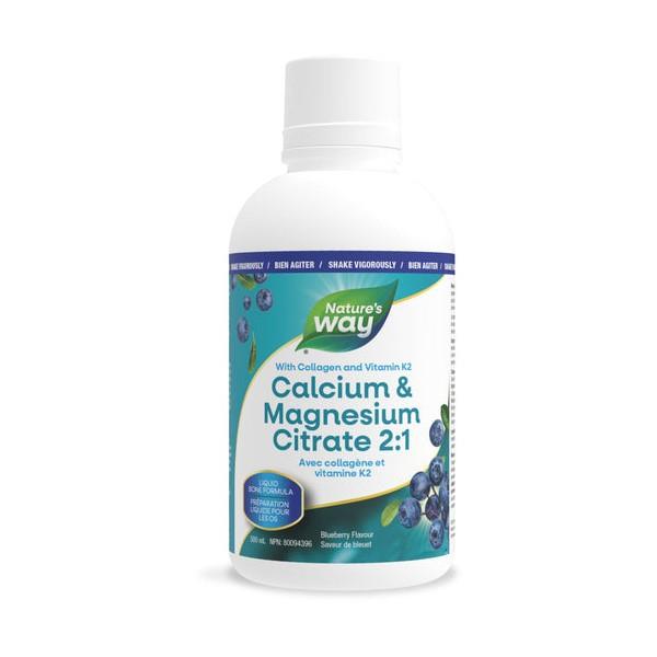 Calcium & Magnesium Citrate 2:1 (Blueberry) - 500ml