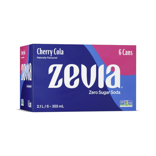 ZEVIA CASE SODA CHERRY COLA, 6PK