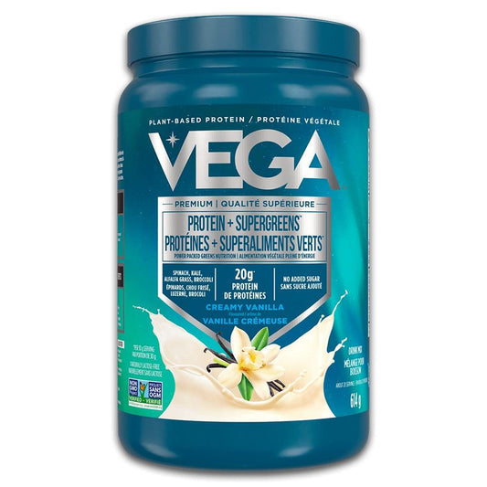 PLANT PROTEIN + SUPERGREENS - VANILLA / 614g