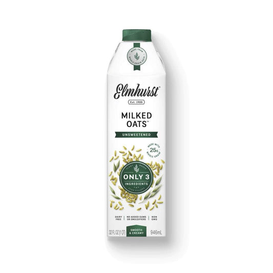 ELMHURST MILKED OATS UNSWEETENED - 946ml