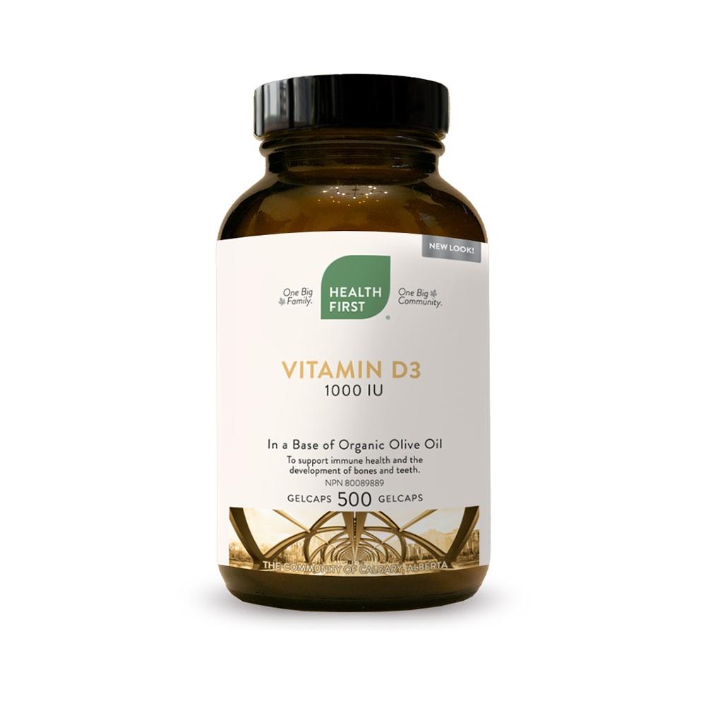 Vitamin D3 - 1000IU / 500 Gel Capsules