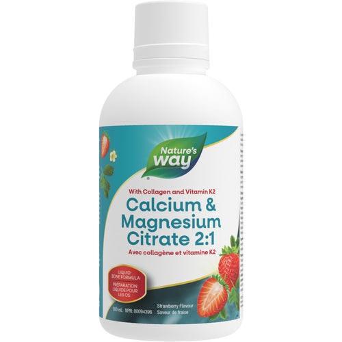 Calcium & Magnesium Citrate  2:1 (Strawberry) -  500ml