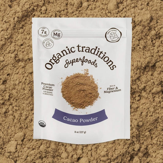 ORGANIC TRADITIONS CACAO POWDER ORGANIC - 227g