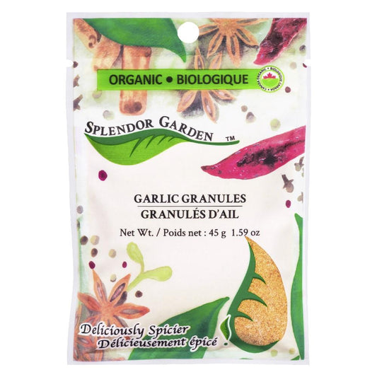 SPLENDOR GARDEN GARLIC GRANULES ORGANIC, 45G