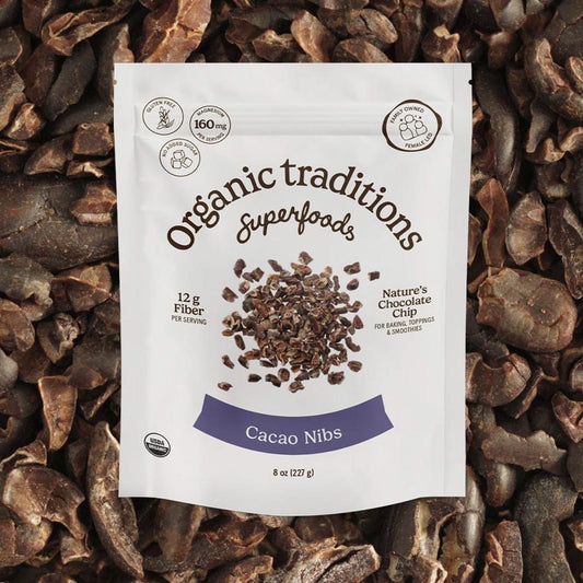 ORGANIC TRADITIONS CACAO NIBS - 227g