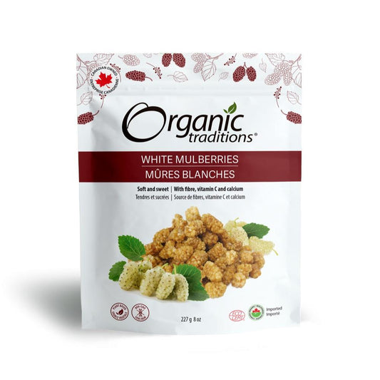 ORGANIC TRADITIONS MULLBERRIES WHITE ORGANIC, 227G