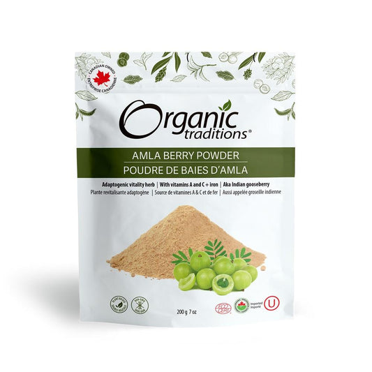 ORGANIC TRADITIONS AMLA BERRY POWDER, 200G