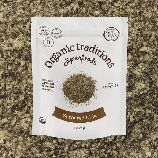 ORGANIC TRADITIONS CHIA OMEGA SPROUTED ORGANIC, 454G