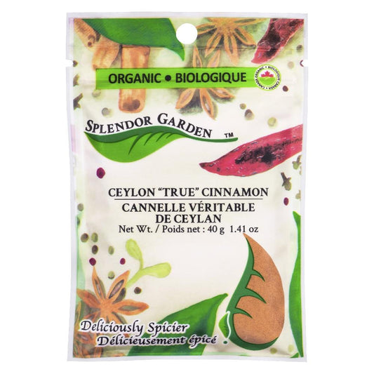 SPLENDOR GARDEN CEYLON CINNAMON ORGANIC, 40G
