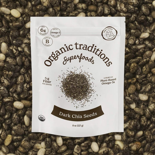 ORGANIC TRADITIONS CHIA SEED RAW ORGANIC, 227G