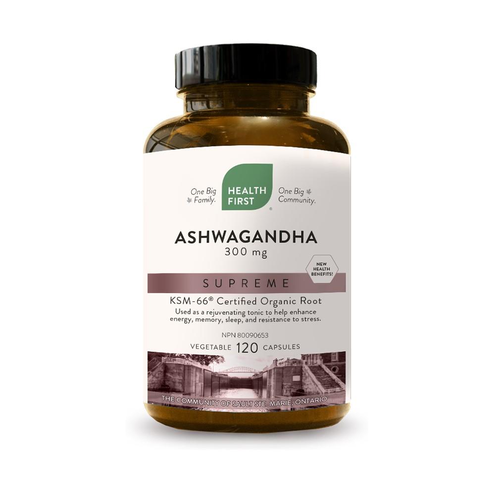 Ashwagandha Supreme KSM-66 - 300 mg / 120 Vegetarian Capsules