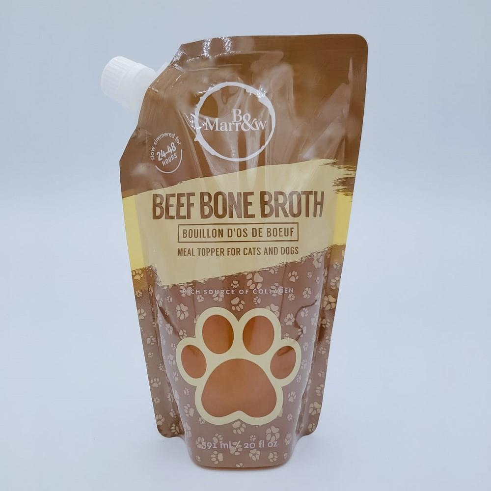 BEEF BONE BROTH MEAL TOPPER FOR CATS AND DOGS - 591ml