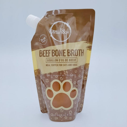 BEEF BONE BROTH MEAL TOPPER FOR CATS AND DOGS - 591ml