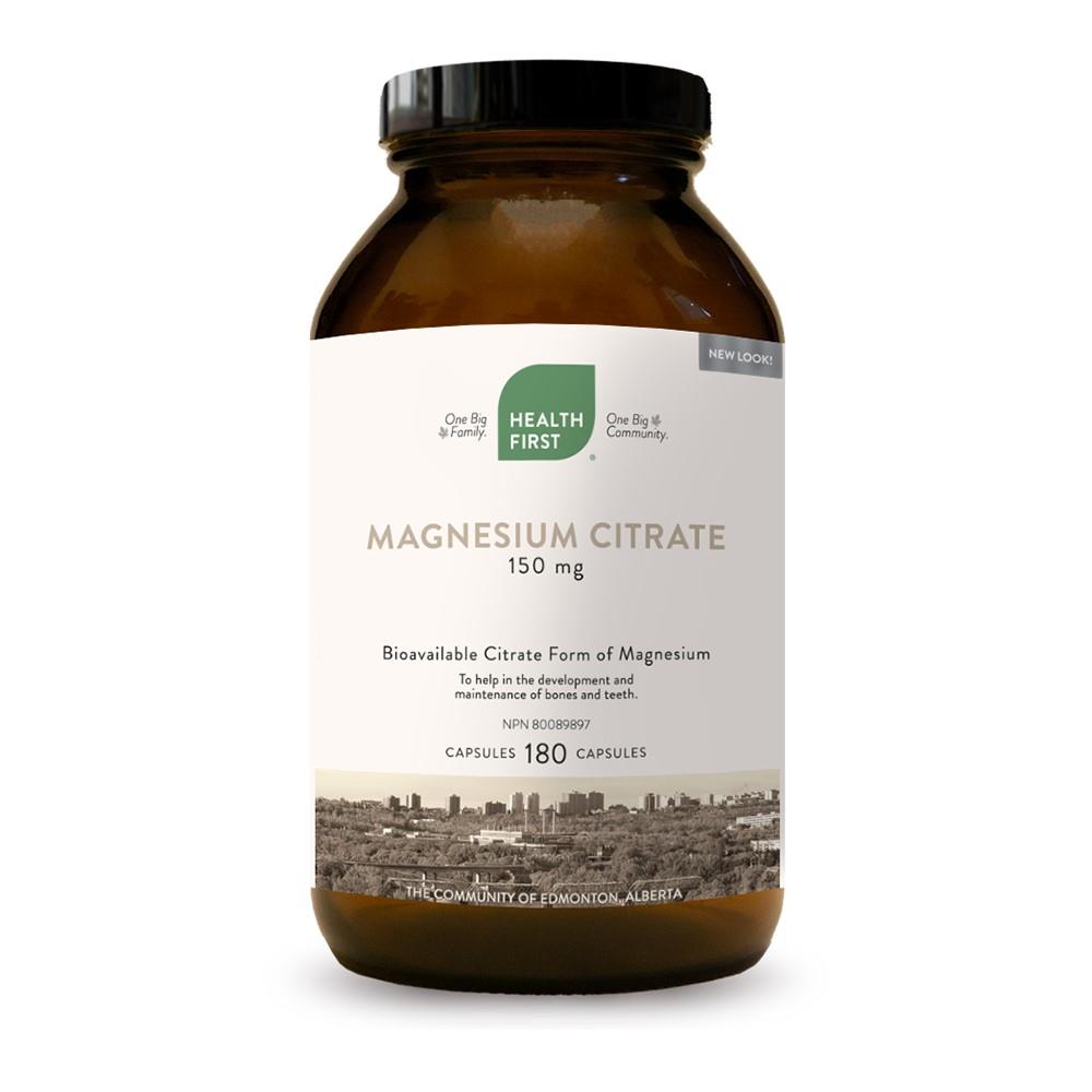 Magnesium Citrate - 150 mg / 180 Capsules