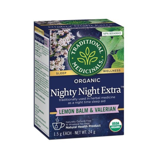 TRADITIONAL MEDICINALS TEA NIGHTY NIGHT EXTRA - 16 BAGS