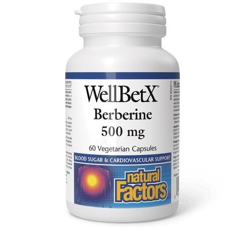 WellBetX Berberine, 500mg, 60 Vcaps