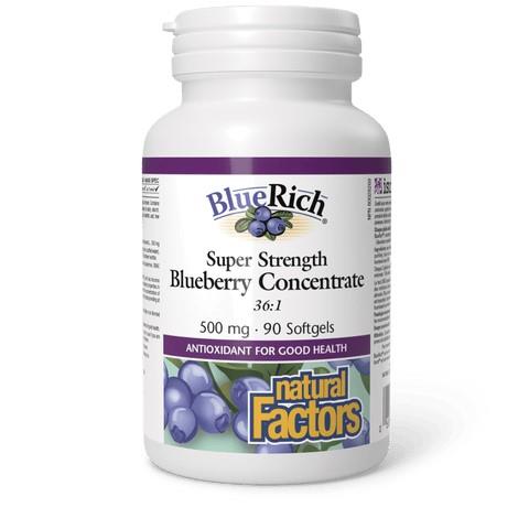 Bluerich Blueberry Concentrate, 500mg/90Softgels