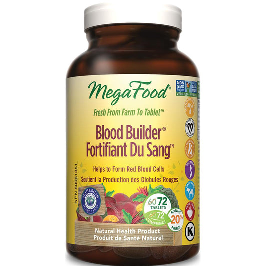 MEGA FOOD BLOOD BUILDER BONUS 72 TABS
