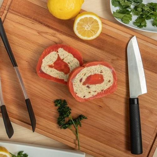 CRAB-STUFFED SOCKEYE SALMON PINWHEEL - 140g