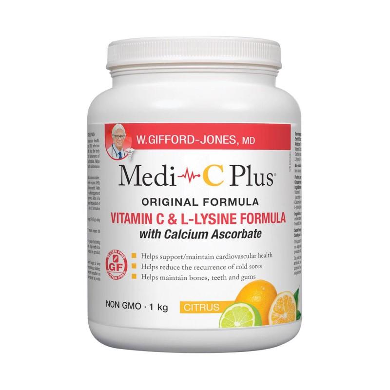MEDI-C PLUS VITAMIN C & L-LYSINE with CALCIUM - CITRUS / 1kg