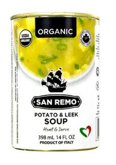 SANREM SOUP POTATO & LEEK 398ML
