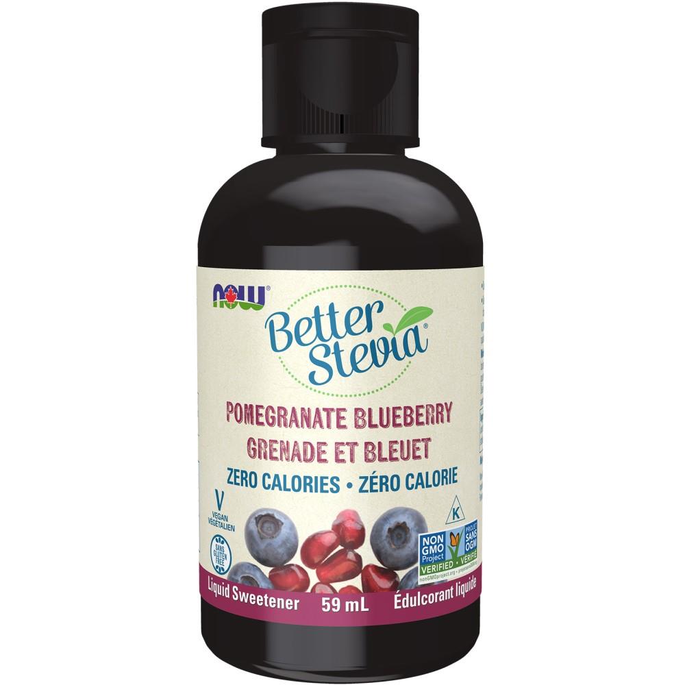 NOW STEVIA LIQUID POMEGRANATE BLUEBERRY - 59ml