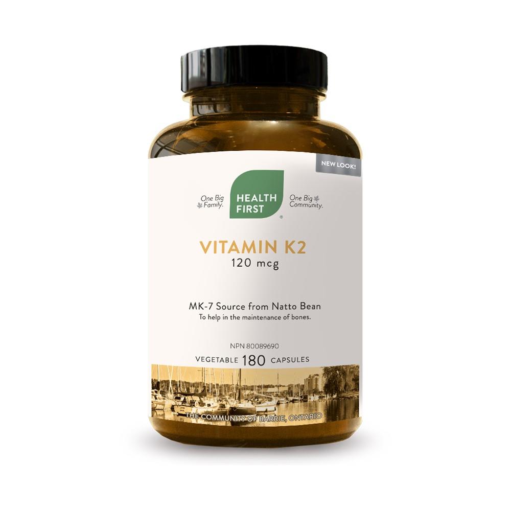 HEALTH FIRST VITAMIN K2 MK-7 120mcg 180 VCAPS