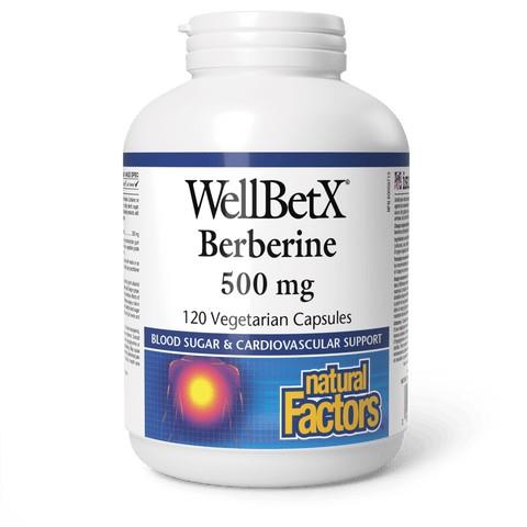 NATURALS FACTORS WELLBETX BERBERINE 500 MG