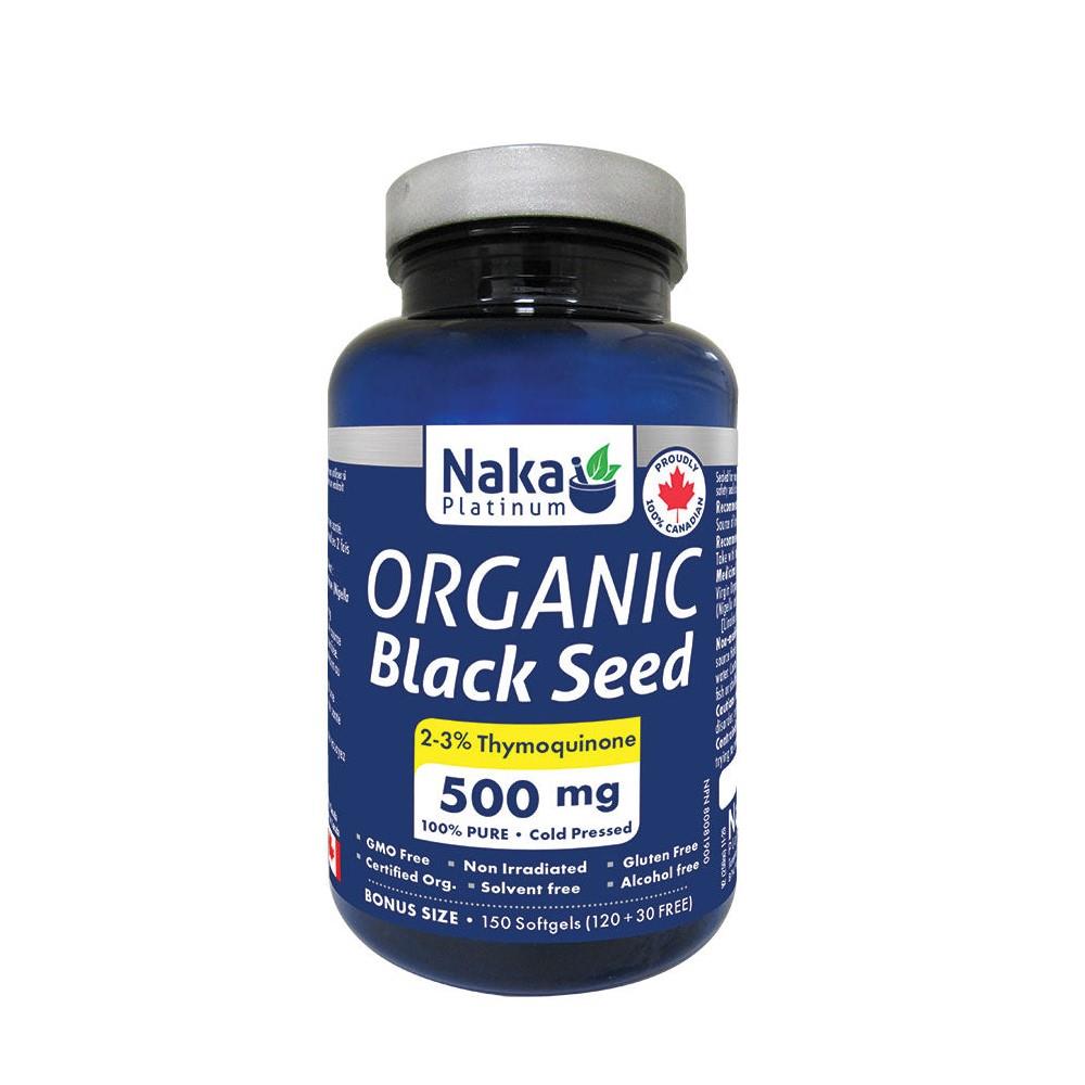 NAKA BLACK SEED 500MG ORGANIC 150 SGELS