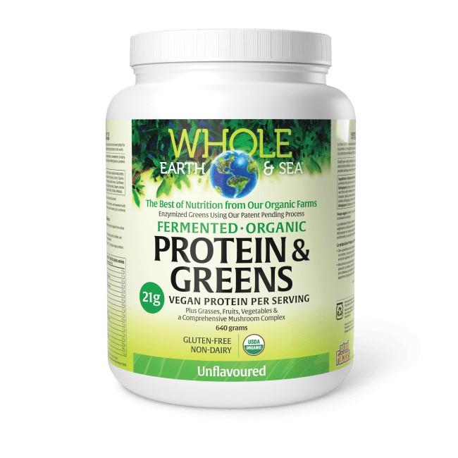 PLANT PROTEIN & GREENS FERMENTED - UNFLAVOURED / 640g
