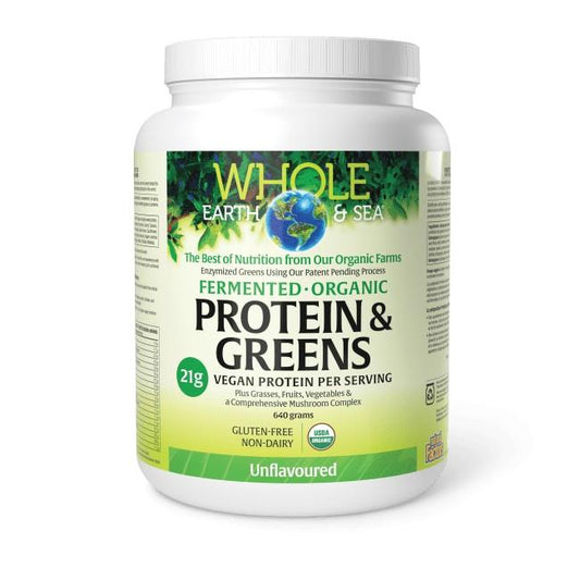 PLANT PROTEIN & GREENS FERMENTED - UNFLAVOURED / 640g
