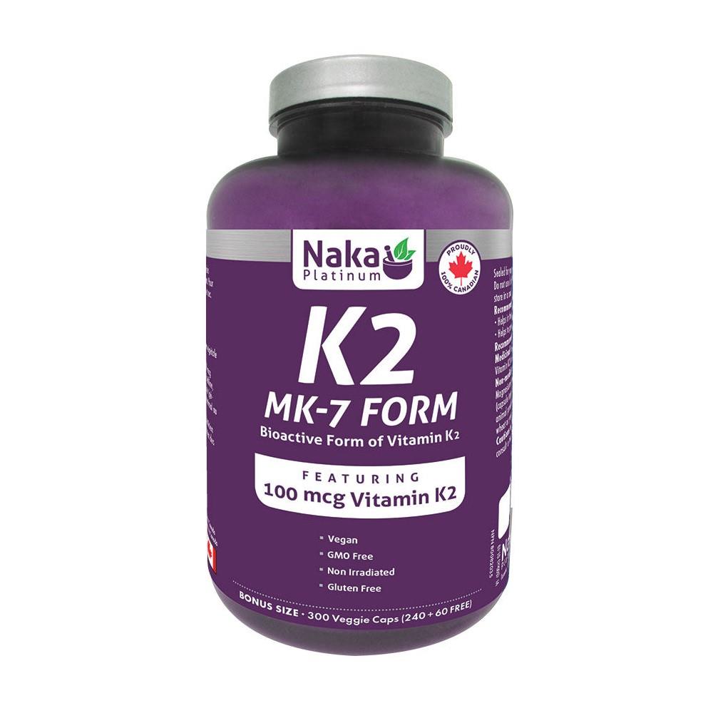 NAKA K2  MK-7 FORM 100MCG 300VCAPS
