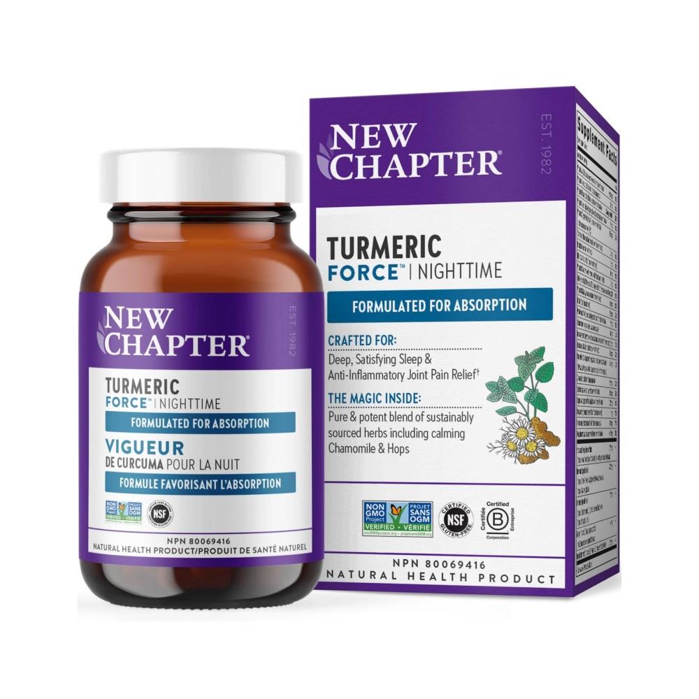 NEW CHAPTER TURMERIC FORCE NIGHT TIME 48 CAPS