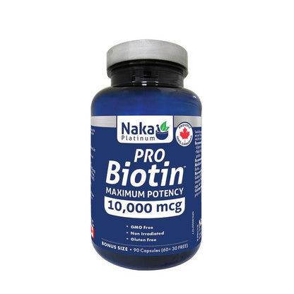 NAKA BIOTIN MAX POTENCY 10,0000mcg / 90CAPS