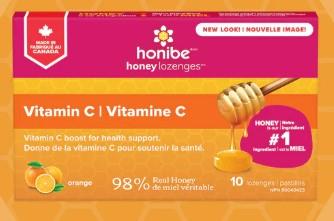 HONIBE LOZENGES VIT C/ORANGE