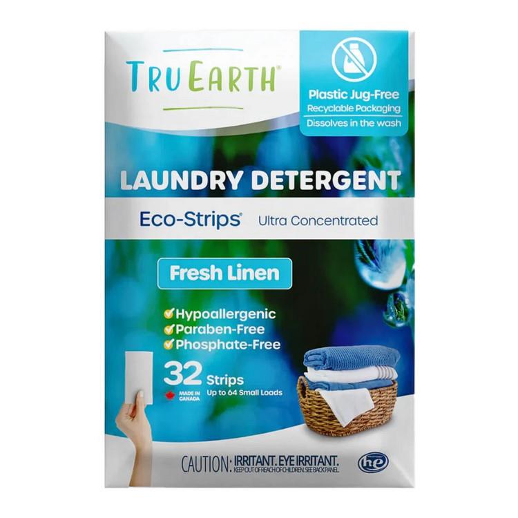 LAUNDRY DETERGENT STRIPS - FRESH LINEN / 32 STRIPS