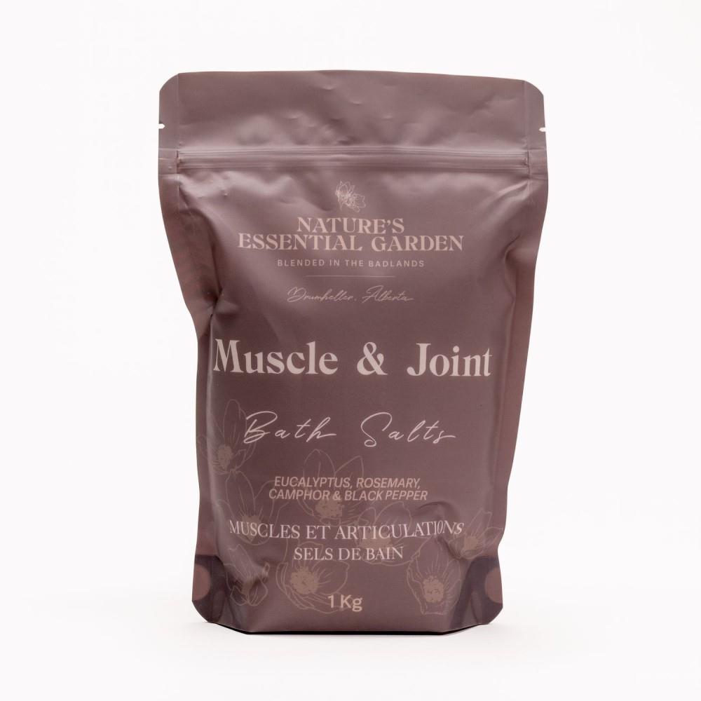 NATURE'S ESSENTIAL GARDEN MUSCLE & JOINT BATH SALTS - 1kg