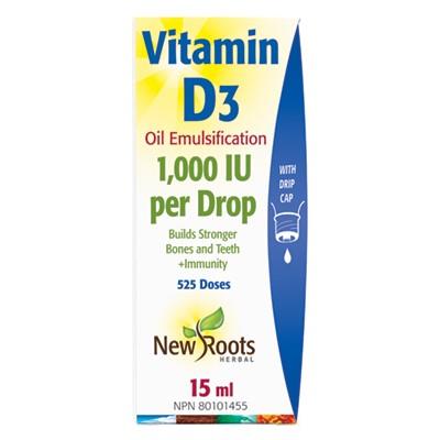 NR VITAMIN D3 DROPS 1000 IU 15ML