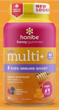 HONIBE MULTI+IMMUNE KIDS BONUS 70 GUMMIES